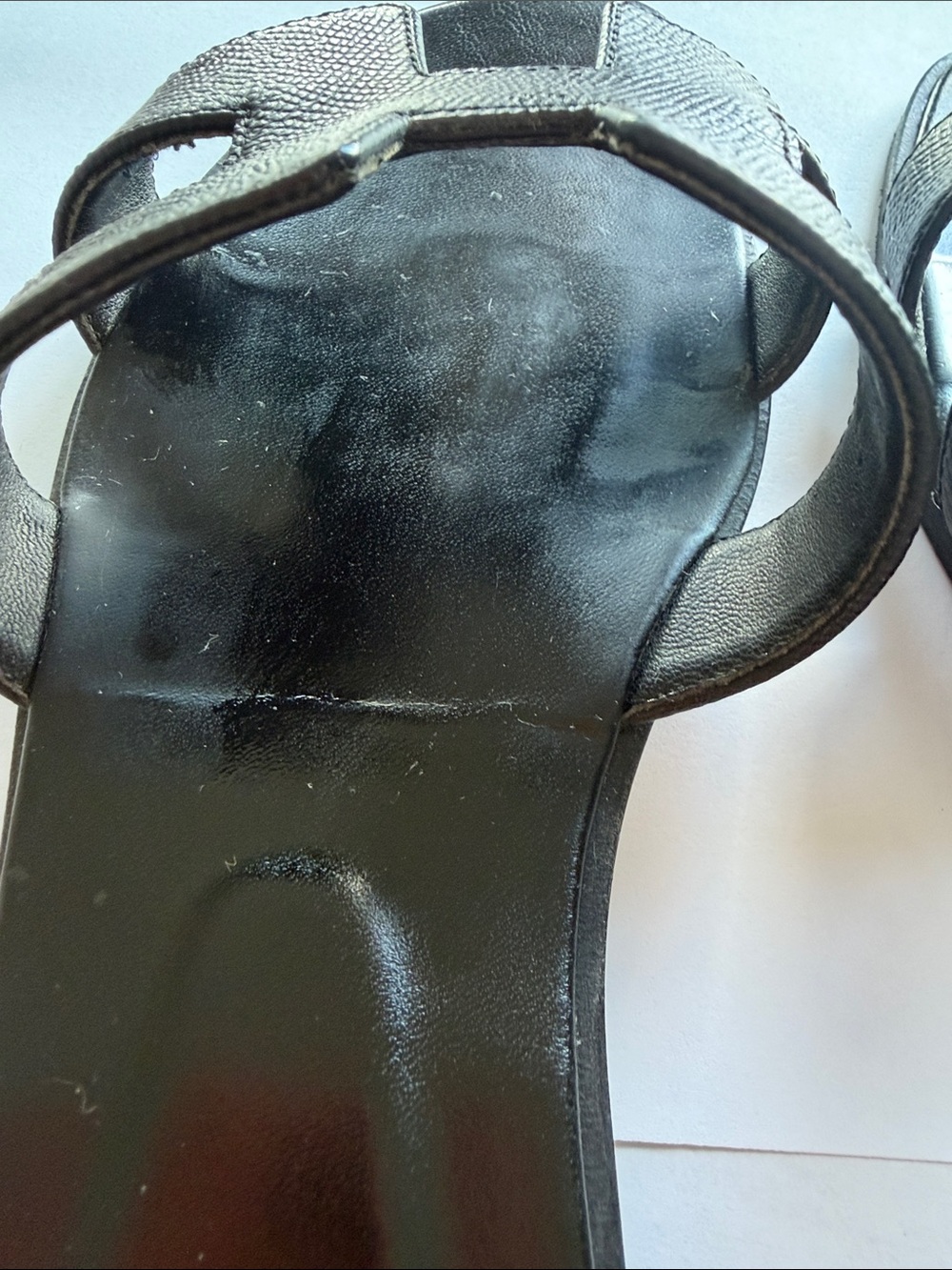 Hermes Black Oran Slide Sandals - Picture 8 of 17